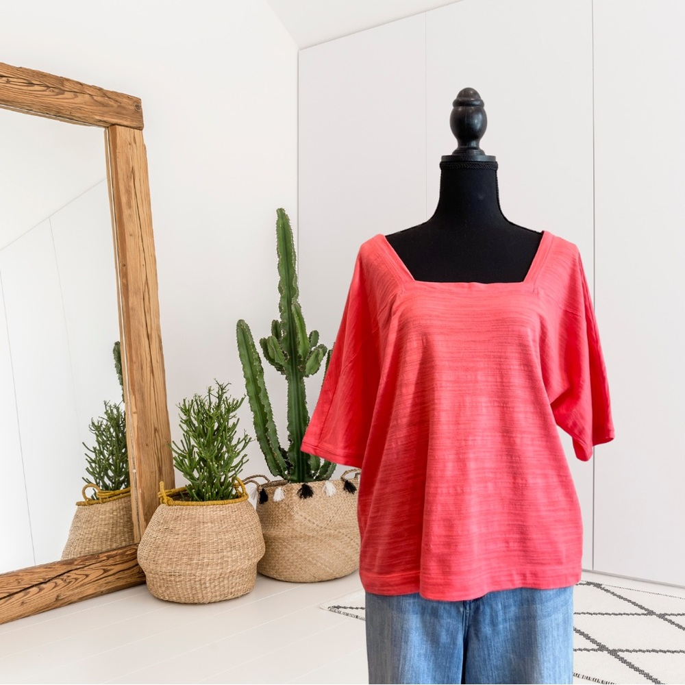 By Anthropologie Deedee Short Dolman Sleeve Top